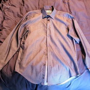 Medium Ceramic Blue Calvin Klein Slim Fit Dress Shirt